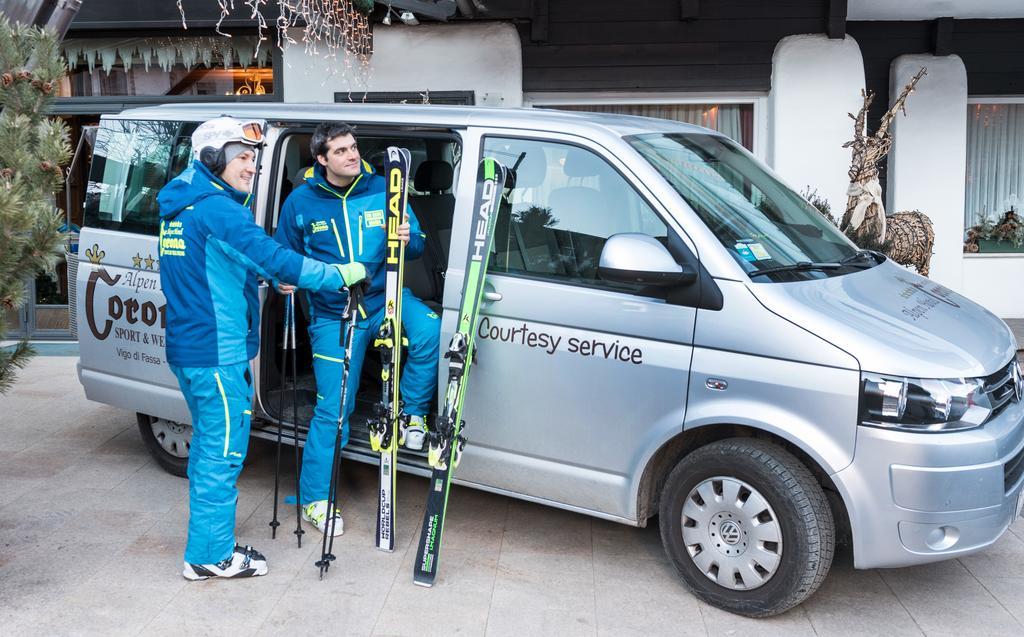Alpen Hotel Corona Vigo di Fassa Kültér fotó